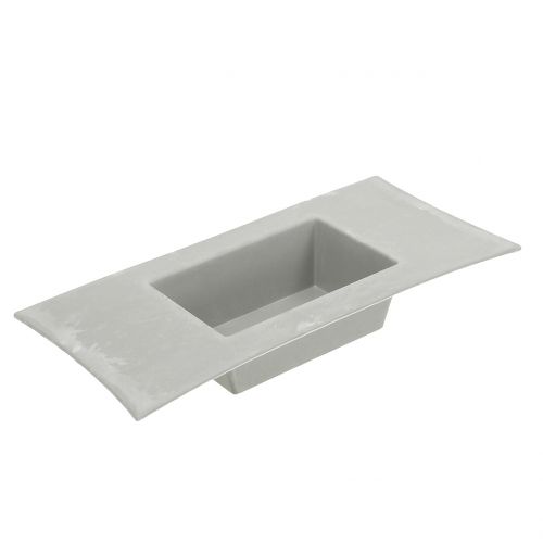 Floristik24 Planter light gray 30cm x 14,5cm