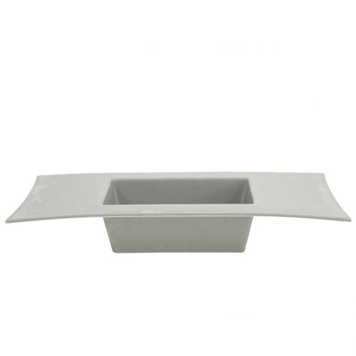 Floristik24 Planter light gray 30cm x 14,5cm