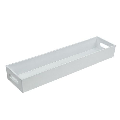 Floristik24 Plastic bowl white 42cm x 10.5cm