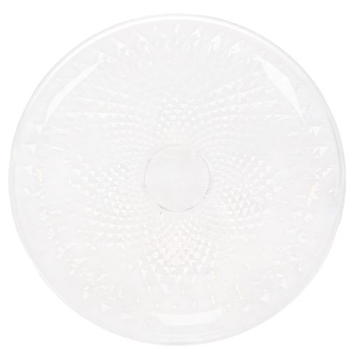 Transparent Round Decorative Bowl with Foot – 32cm