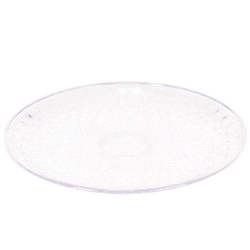 Transparent Round Decorative Bowl with Foot – 32cm | Floristik24.co.uk