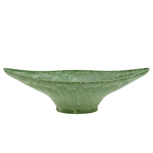 Floristik24 Plastic bowl oval 34 cm x 17.5 cm H 10 cm Green, 1pce