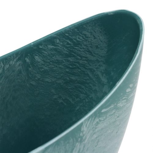 Floristik24 Decorative bowl plant bowl blue 24cm x 10cm H14cm 1 pc