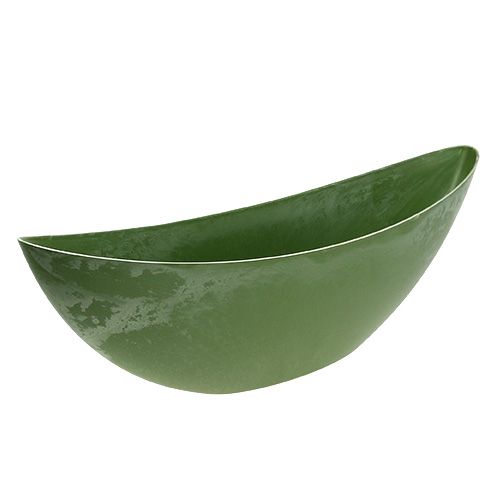 Floristik24 Plastic boat green 55.5cm x 14.5cm H17.5cm, 1pc