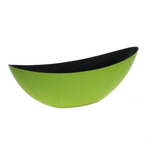 Floristik24 Deco Bowl Plant Bowl Green Black 34cm x 11cm H11cm