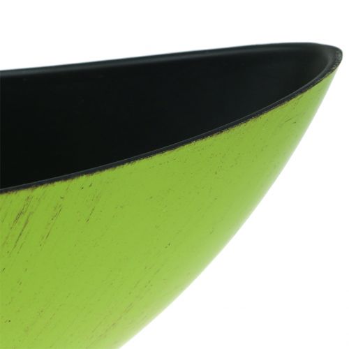 Floristik24 Deco Bowl Plant Bowl Green Black 34cm x 11cm H11cm
