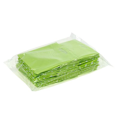 Floristik24 Plastic bag 10.5cm x 10.5cm x 10.5cm Green 12pcs