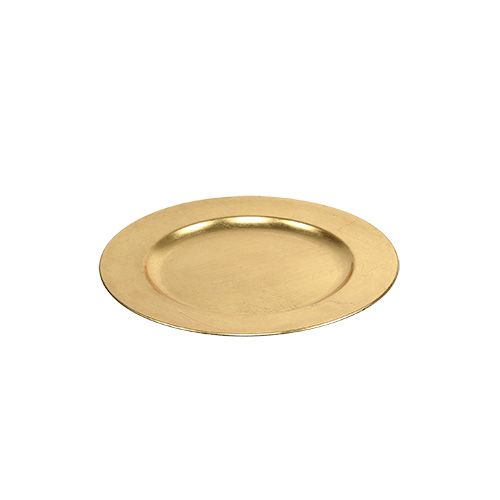 Product Plastic plates gold Ø17cm 10p