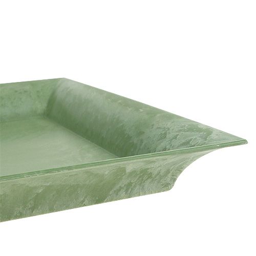 Product Plastic plate green square 19,5cm x 19,5cm