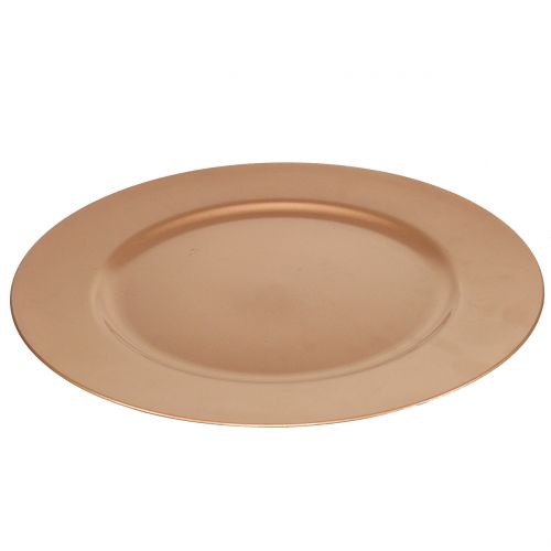 Floristik24 Plastic plate copper Ø33cm