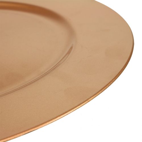 Floristik24 Plastic plate copper Ø33cm