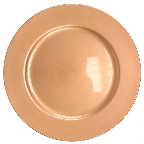 Floristik24 Plastic plate copper Ø33cm