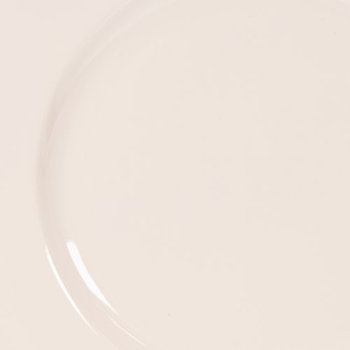 Round Plastic Decorative Plates 17cm Apricot - Set of 6 | Floristik24.co.uk