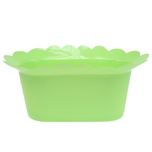 Product Plastic pot oval colored assort. 22x12cm 10pcs