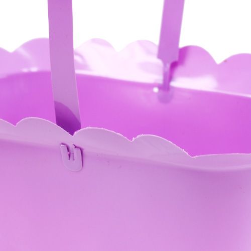 Floristik24 Plastic pot oval with handle multicolored 21.5cm x 11cm 10pcs