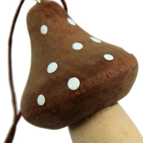 Product Toadstool for hanging Brown 6cm 4pcs