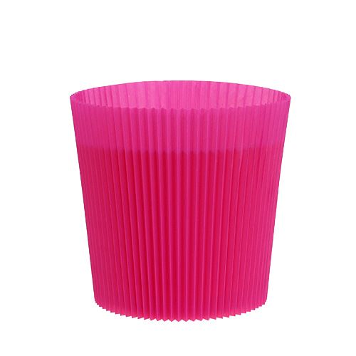 Floristik24 Pleated cuffs Cerise 12.5cm 100p.