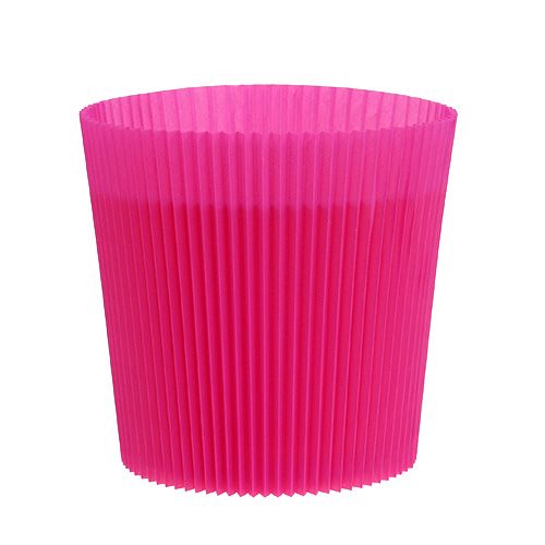 Floristik24 Pleated cuffs Cerise 14.5cm 100p.