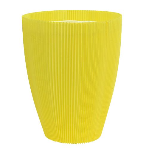Floristik24 Pleated cuffs yellow 18.5cm 100 pcs.