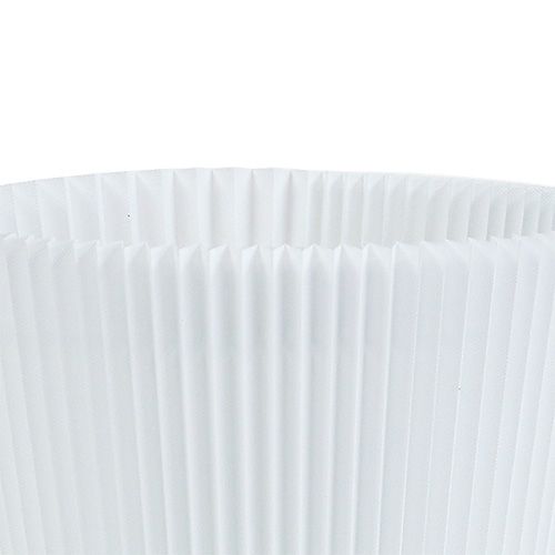 Floristik24 Pleated cuffs white 8.5cm 100 pcs
