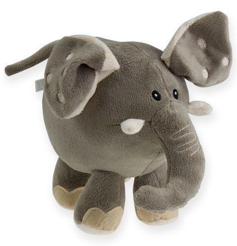Plush elephant 20cm grey