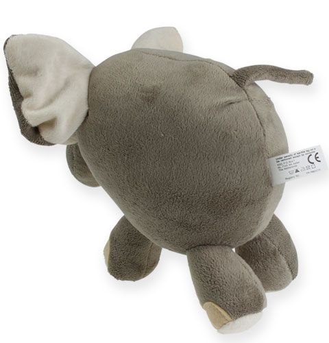 Floristik24 Plush elephant 20cm grey