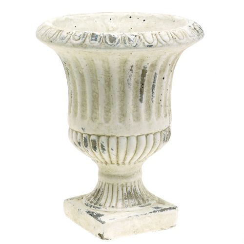 Plant cup antique cream Ø14cm H17cm