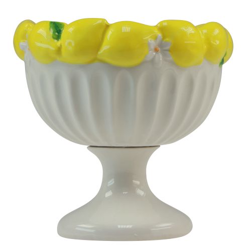 Floristik24 Cup ceramic bowl lemon decorative bowl Ø14.5cm H14cm