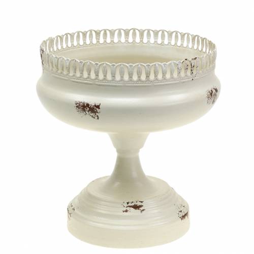 Floristik24 Plant cup chalice antique cream Ø20cm H20cm 1 pc