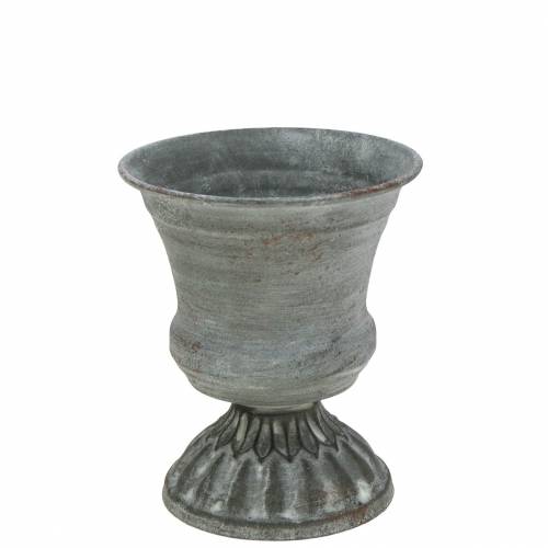 Floristik24 Plant Cup Goblet Antique Gray Ø7.5cm H9cm