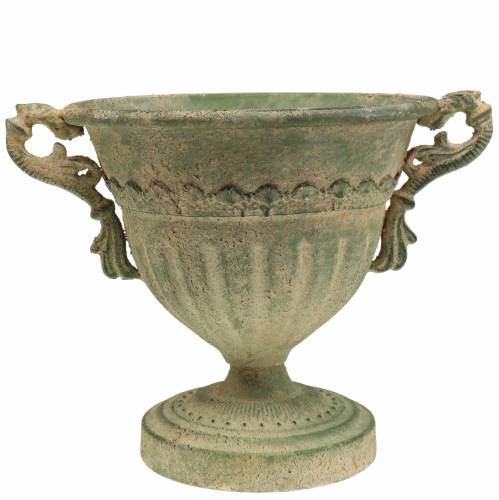 Floristik24 Cup bowl Shabby Chic Green Ø19cm H18cm