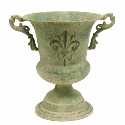 Floristik24 Cup bowl antique green Ø20cm H24cm