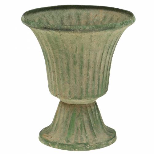 Floristik24 Cup Chalice Antique Green Ø9cm H10cm