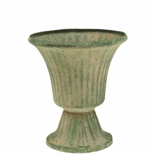 Floristik24 Cup Chalice Antique Green Ø9cm H10cm