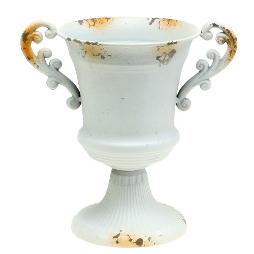 Floristik24 Cup antique white Ø16.8cm H24.8cm