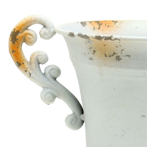 Floristik24 Cup antique white Ø14cm H21cm