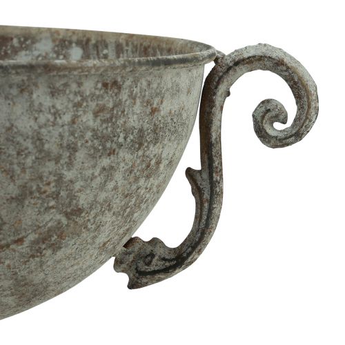 Product Cup bowl decorative bowl metal brown white antique Ø20.5cm