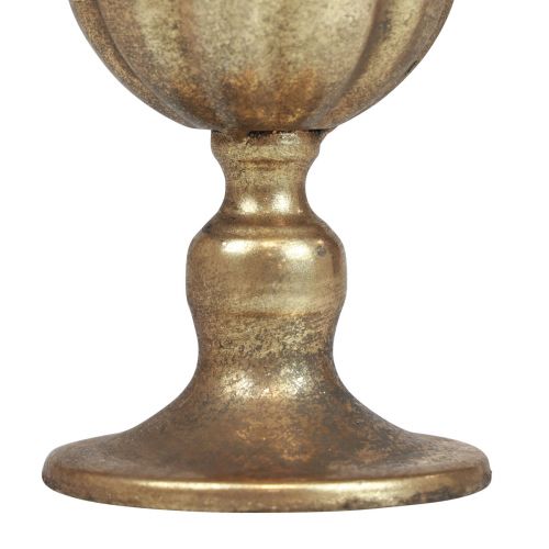 Floristik24 Cup vase decoration cup metal goblet gold antique Ø13cm H15.5cm