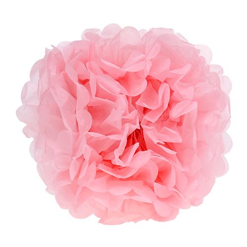 Floristik24 Paper Pom-pom Light Pink Ø30cm 5pcs