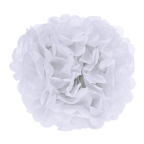 Paper Pom-pom White Ø30cm 5pcs