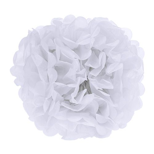 Floristik24 Paper Pom-pom White Ø30cm 5pcs