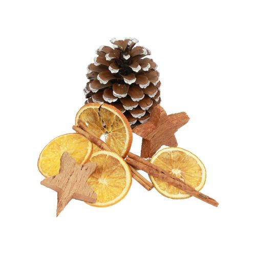 Floristik24 Potpourri Christmas cones orange slices cinnamon wood 150g