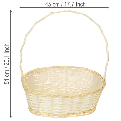 Gift basket, wicker basket, 44cm x 36cm | Floristik24.co.uk