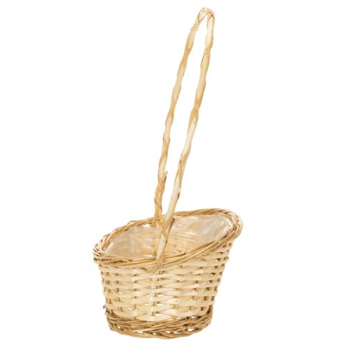 Gift basket approx. 30cm x 23cm, light-colored | Floristik24.co.uk