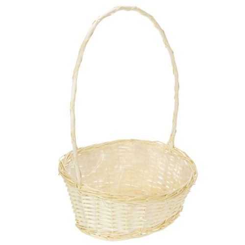 Gift basket approx. 38cm x 27cm, light-colored buy online | Floristik24.co.uk