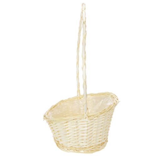 Gift basket approx. 38cm x 27cm, light-colored | Floristik24.co.uk