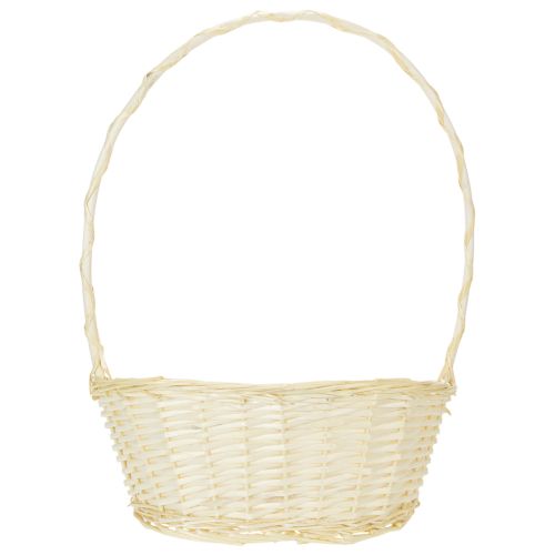 Gift basket approx. 38cm x 27cm, light-colored | Floristik24.co.uk