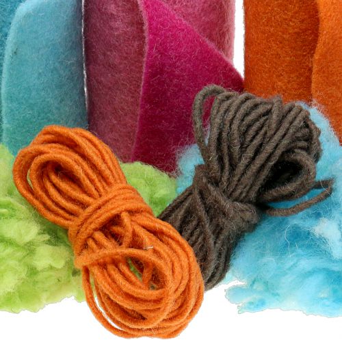 Product Bastelset Lehner wool spring colorful