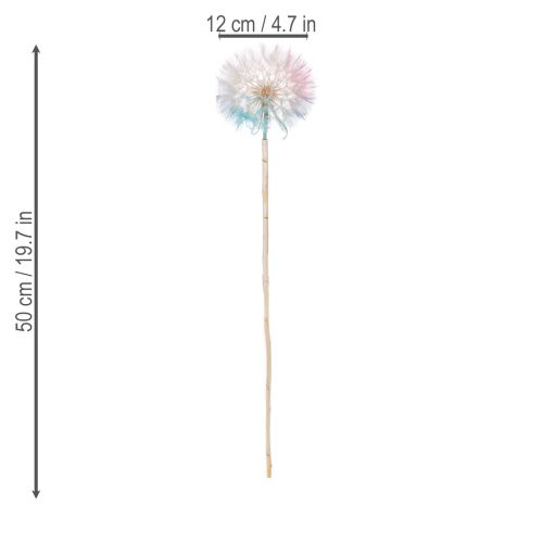 Product Dried dandelion flower, elegant, long-lasting, easy to care for, 50cm, 4 pieces
