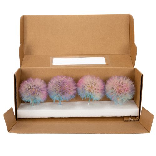 Product Dried dandelion flower, elegant, long-lasting, easy to care for, 50cm, 4 pieces
